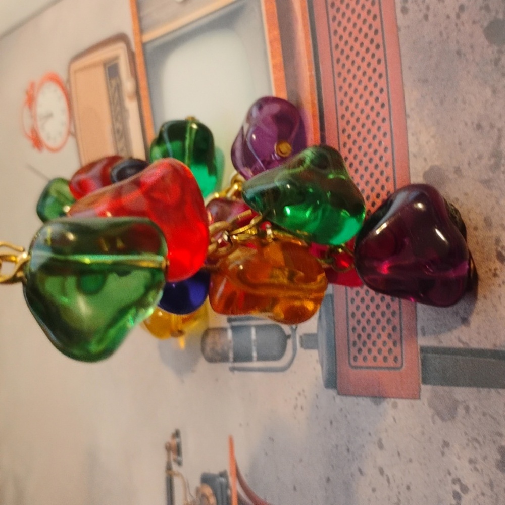 Statement Multicolor Candy Style Pierced Earrings - image 7